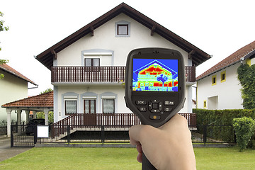 Image showing Thermal Image of the House