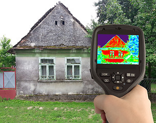 Image showing Thermal Image of the Old House