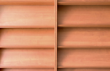 Image showing Empty bookshelf