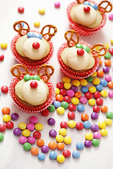 Image showing  reindeer cupcakes