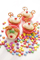 Image showing  reindeer cupcakes