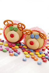 Image showing  reindeer cupcakes