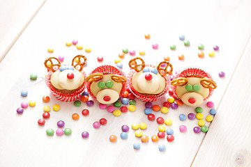 Image showing  reindeer cupcakes