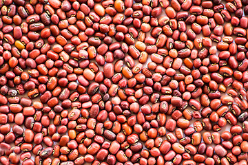 Image showing Red beans pattern as background