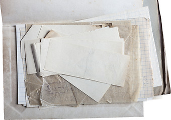 Image showing Old paper isolated on white