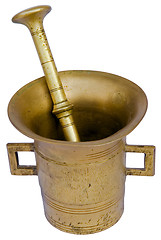 Image showing Mortar and pestle cutout