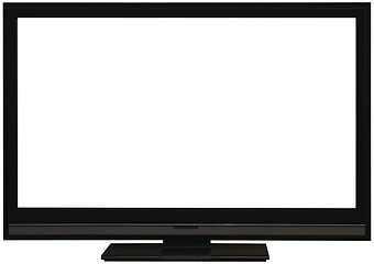 Image showing Flat wide TV screen cutout