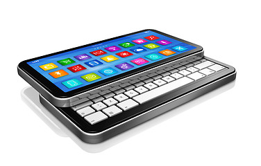 Image showing Smartphone, Netbook - apps icons interface