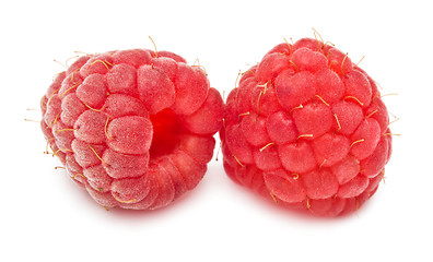 Image showing Fresh raspberries