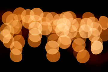 Image showing Abstract background. Blurred colorful circles bokeh of christmas lights 