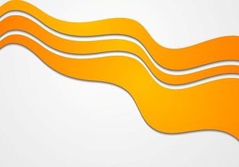 Image showing Vector bright wavy backdrop