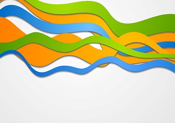 Image showing Colorful vector waves