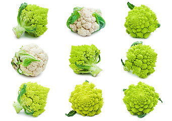 Image showing Cauliflower and broccoli