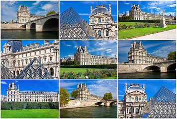 Image showing Louvre museum in Paris