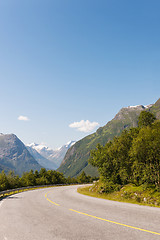 Image showing Road running through canyon