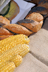 Image showing Food at the traditional street market