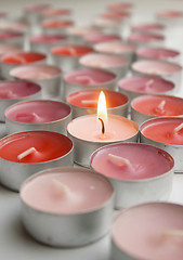 Image showing Candles of love