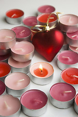 Image showing Candles of love