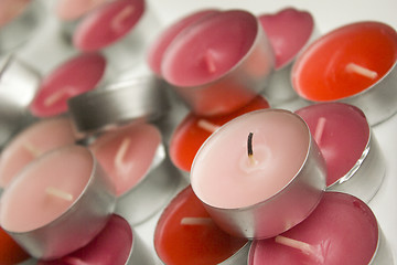 Image showing Candles of love