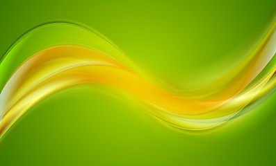 Image showing Bright wavy vector abstract background