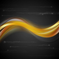 Image showing Bright wavy concept vector backdrop