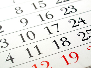 Image showing Calendar picture