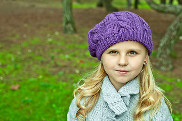 Image showing little girl in the park