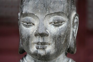 Image showing Bouddhist statue head