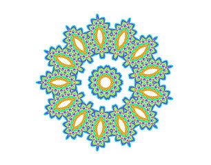 Image showing Abstract radial pattern