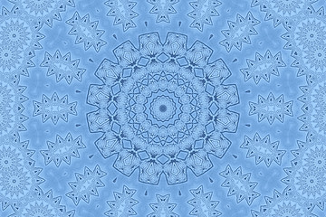 Image showing Blue background with abstract foam pattern