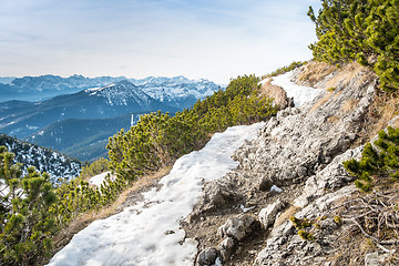 Image showing Herzogstand in the Alps of Bavaria Germany