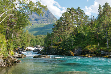 Image showing Mountain river,  Norway