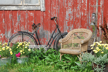 Image showing Bike and Chair