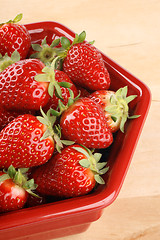 Image showing Fresh strawberries