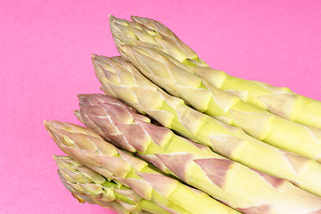 Image showing Green asparagus close-up