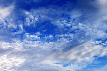 Image showing Blue sky with clouds in summer nice day