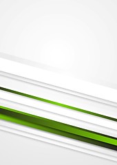 Image showing Elegant green stripes vector background