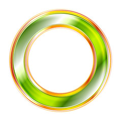 Image showing Elegant vector shiny circle logo