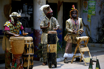 Image showing African Drummers