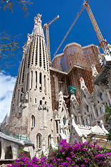 Image showing Sagrada Familia in Barcelona