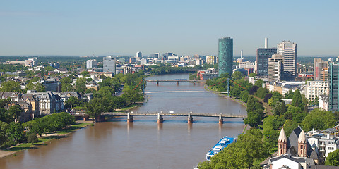 Image showing Aerial view of Frankfurt - panorama