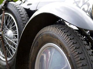 Image showing oldtimer tyres