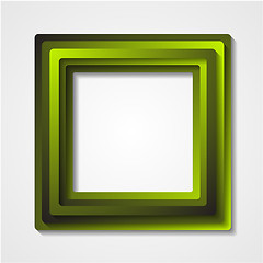 Image showing Green squares background