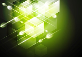 Image showing Vector tech abstract background