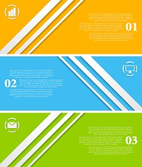 Image showing Abstract infographic vector tech banners