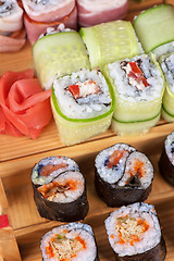 Image showing Sushi roll set