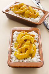 Image showing Curried Shrimps