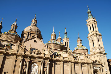 Image showing Our Lady of the Pillar Basilica-Cathedral in Zaragoza