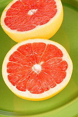 Image showing Ruby grapefruit close-up