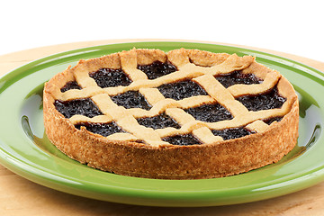 Image showing Cherry jam tart